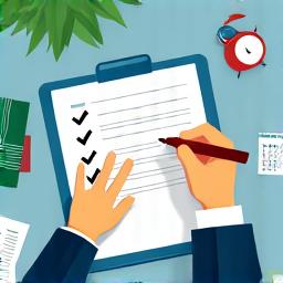 Image of a checklist and pen for customized planning